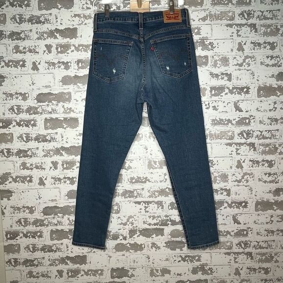 Levi’s | women denim wedgie skinny distressed button fly jeans - Picture 10 of 11